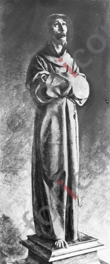 Der Heilige Franziskus | Saint Francis - Foto simon-139-030-sw.jpg | foticon.de - Bilddatenbank für Motive aus Geschichte und Kultur